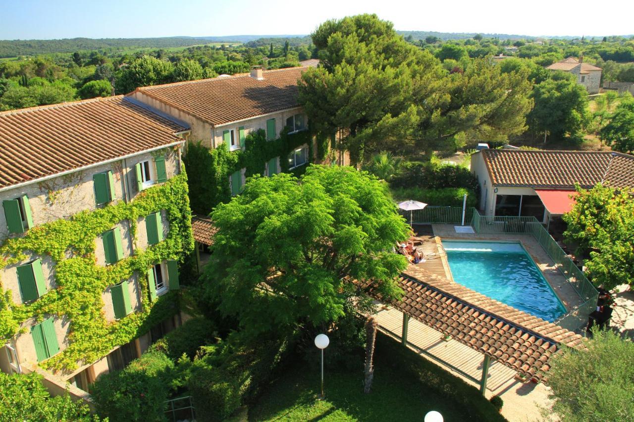 Logis Hotel Restaurant Uzes Pont Du Gard Eksteriør billede